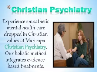 Christian Psychiatry