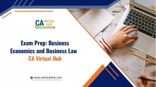 Exam: Prep Business Economics and Business Law   CA Virtual Hub