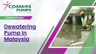 dewatering pump in Malaysia - cosmos pumps