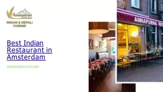 Explore Best Indian Restaurants in Amsterdam | Annapurna Kitchen