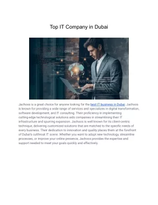 Top IT Company in Dubai