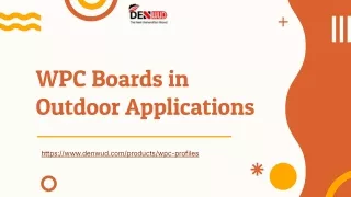 WPC Boards in Outdoor Applications