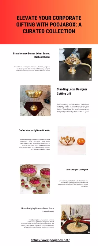 Elevate Your Corporate Gifting with Poojabox A Curated Collection