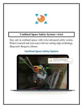 Confined Space Safety System  viAct