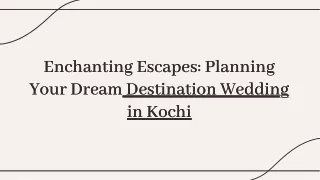 Destination Wedding In Kochi