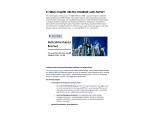 Strategic Insights into the Industrial Gases Market