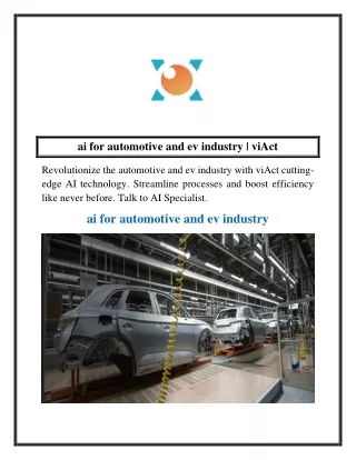 ai for automotive and ev industry  viAct