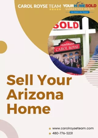 Sell Your Arizona Home Fast and Easy with Carol Royse Team