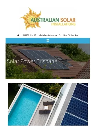 Solar Power Brisbane