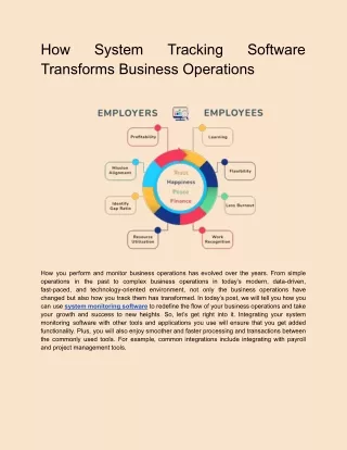 How System Tracking Software Transforms Business Operations