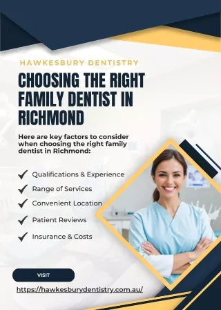 Choosing the Right Family Dentist in Richmond