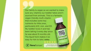 Nova Ferrum Vegan Multivitamin with 10mg Iron