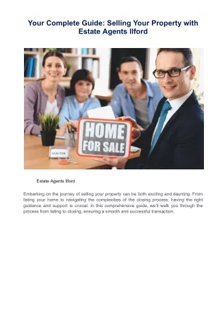 Your Complete Guide_ Selling Your Property with Estate Agents Ilford