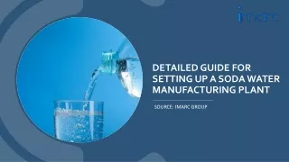 Detailed Report On Soda Water Manufacturing Unit PDF