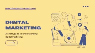 A short guide to understanding digital marketing.