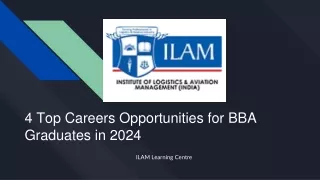 4 Top Careers Opportunities for BBA Graduates in 2024