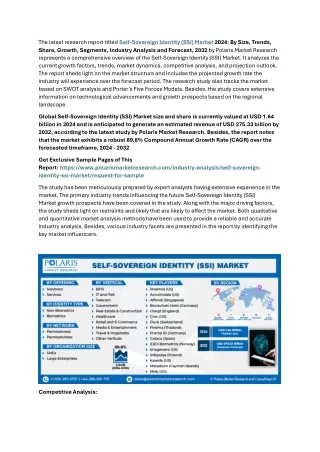 Self Sovereign Identity (SSI) Market Research and Analysis: Growth Statistics an