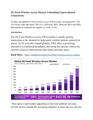 5G Fixed Wireless Access Market_ Unleashing Unprecedented Connectivity