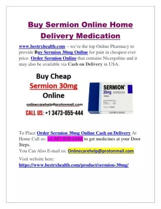 Buy Sermion Online Home Delivery Medication