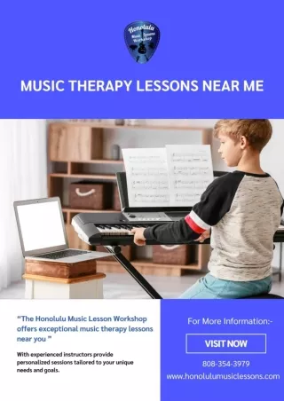 Music Therapy Lessons Near Me