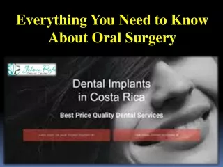 Everything You Need to Know About Oral Surgery