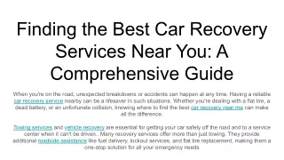Finding the Best Car Recovery Services Near You_ A Comprehensive Guide