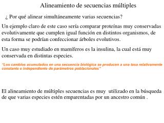 Alineamiento de secuencias múltiples