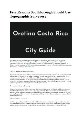 Orotina, Costa Rica Guide