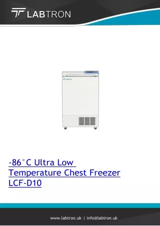 -86°C Ultra Low Temperature Chest Freezer 50 L