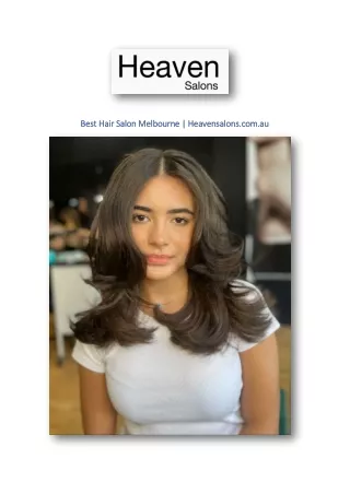 Best Hair Salon Melbourne | Heavensalons.com.au