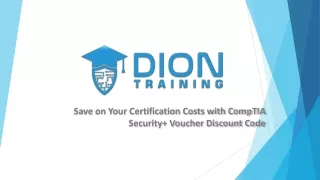 Save on Your Certification Costs with CompTIA Security  Voucher Discount Code