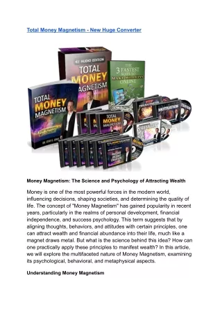 Total Money Magnetism - New Huge Converter