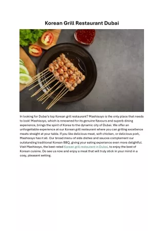 korean grill restaurant dubai