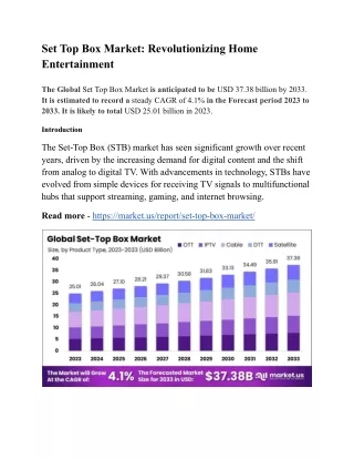 Set Top Box Market_ Revolutionizing Home Entertainment