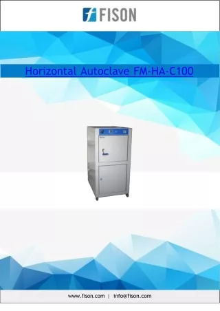 Horizontal Autoclave 90 L