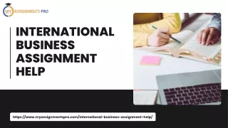 International Business Assignment Help