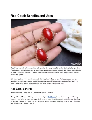 Red Coral_ Benefits and Uses