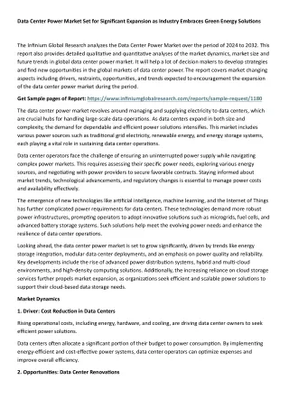Data Center Power Market