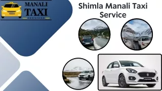 Shimla Manali Taxi Service