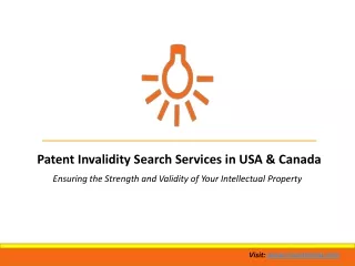 Patent Invalidity Search Services in USA & Canada | InventionIP