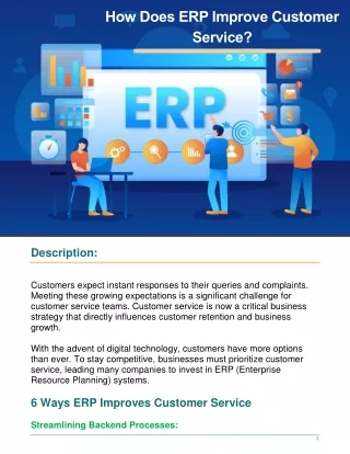 How Does ERP Improve Customer Service