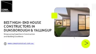 Best high-end house constructors in Dunsborough & Yallingup