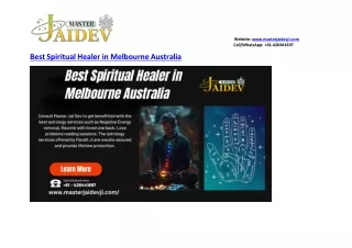 Best Spiritual Healer in Melbourne Australia