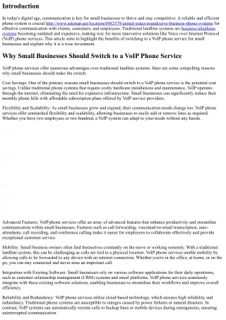 Why Small Businesses Should Switch to a VoIP Phone Service