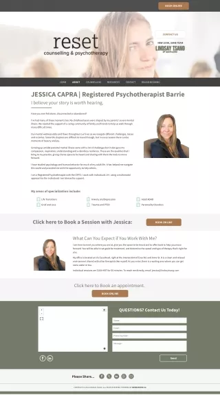 Jessica Capra, Registered Psychotherapist | Barrie