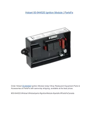 Hobart 00-944520 Ignition Module | PartsFe