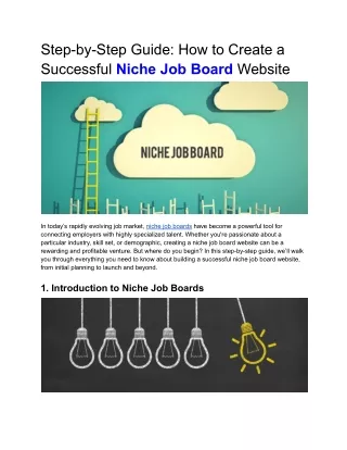 Step-by-Step Guide_ How to Create a Successful Niche Job Board Website