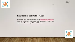 Ergonomics Software  viAct