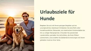 Urlaubsziele fur Hunde