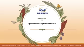 High-Quality Sofa Cleaner Machine from Speedo Cleaning Equipment LLP